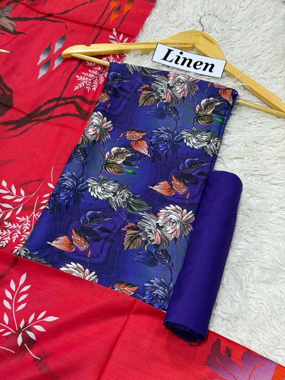 WINTER SILK DIGITAL PRINTED 3-PIECE - SD#14